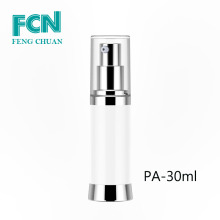 cosmetic frosted plastic pump bottles round luxury airless bottle